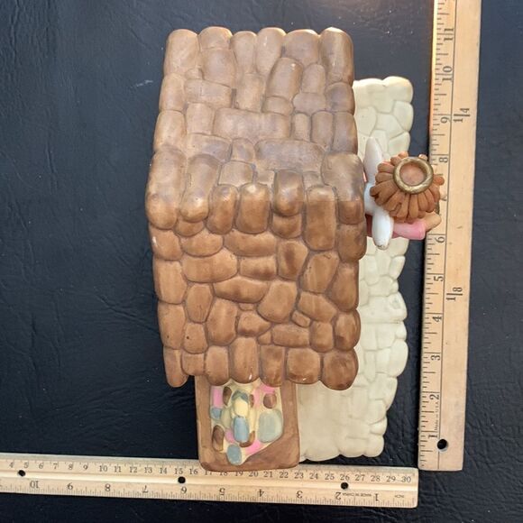 Nativity Manager Christmas Holiday Scene Fairy Lighted  5 X 10 Inch Stone house - Picture 10 of 10